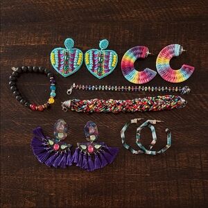 Colorful Beaded Jewelry Set